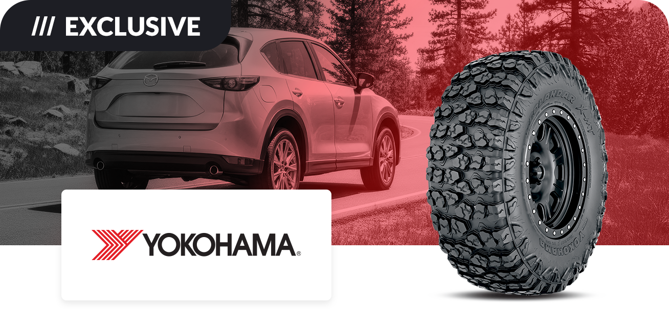 Get $80 back when you purchase a set of four (4) select Yokohama tires